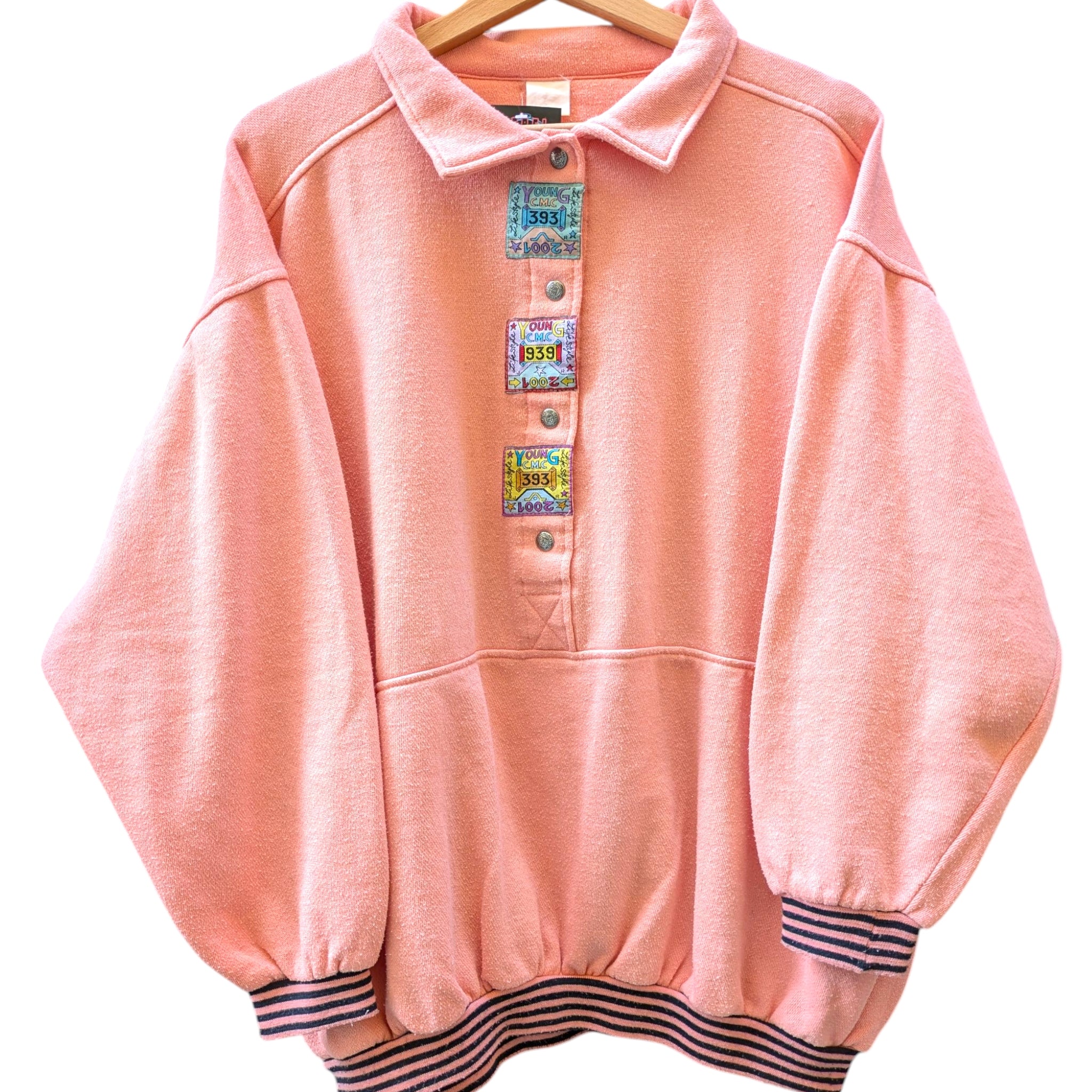 Felpa Vintage color salmone 80s/90s S
