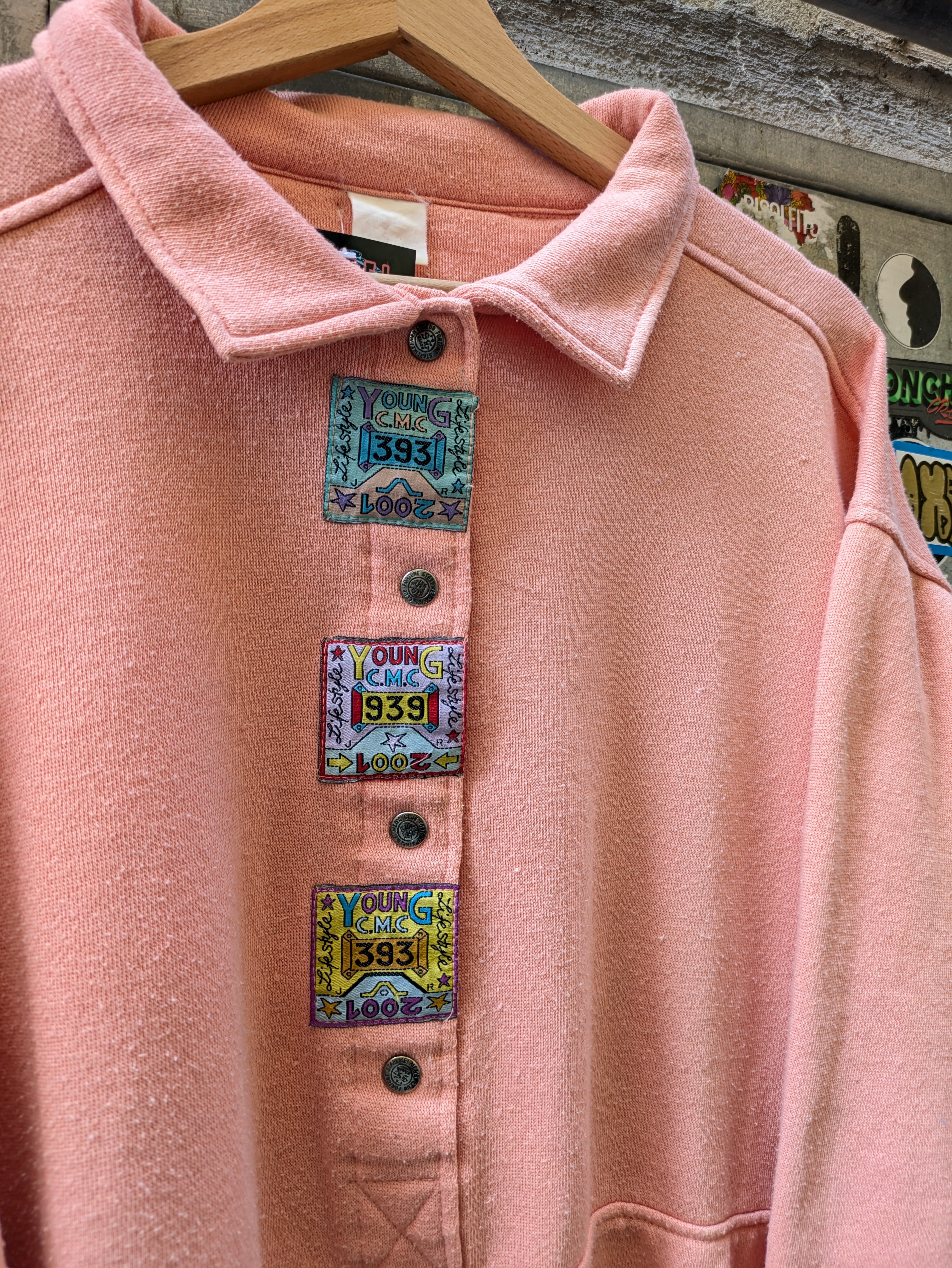 Felpa Vintage color salmone 80s/90s S