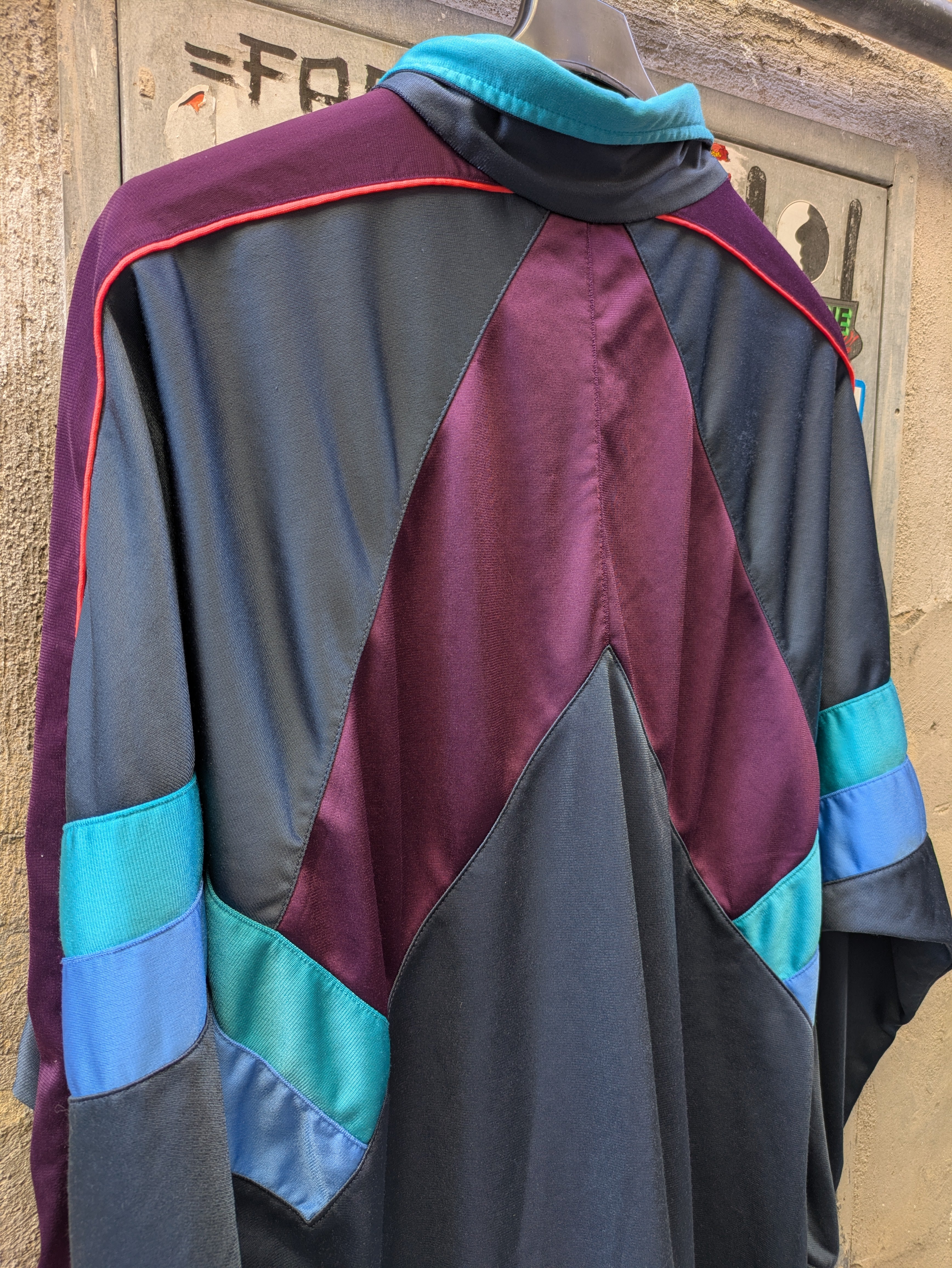 Felpa Vintage Zip Lotto 90s L