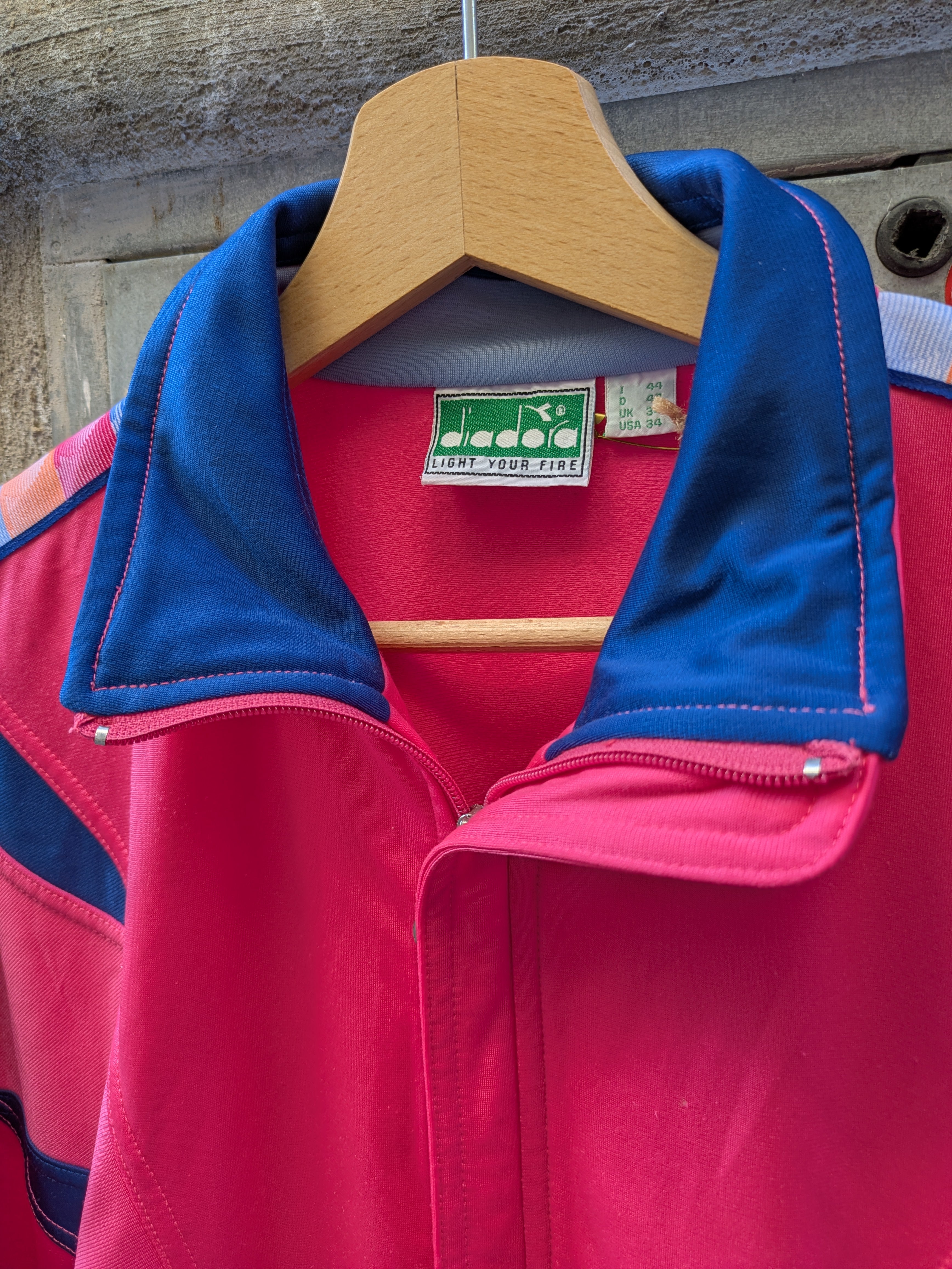 Felpa Vintage Diadora Zip 90s M
