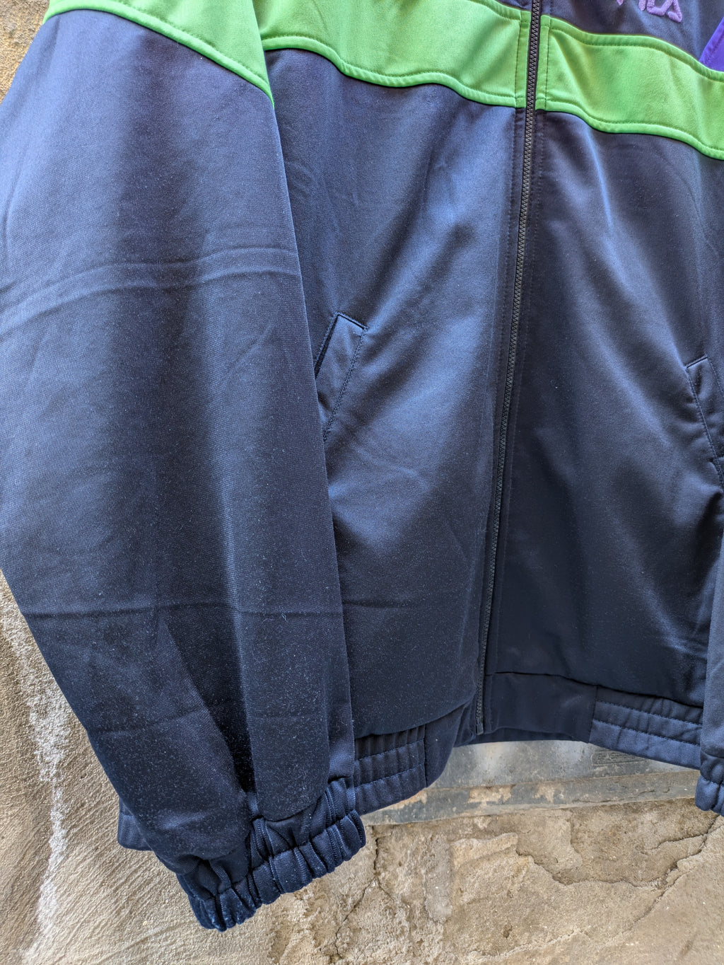 Felpa Zip FIla Vintage 90s XXL