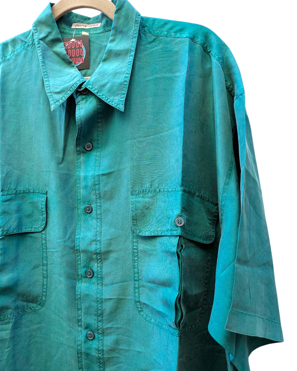 Camicia Vintage in seta 90s XL