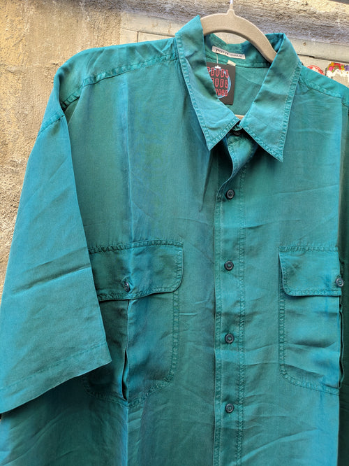 Camicia Vintage in seta 90s XL
