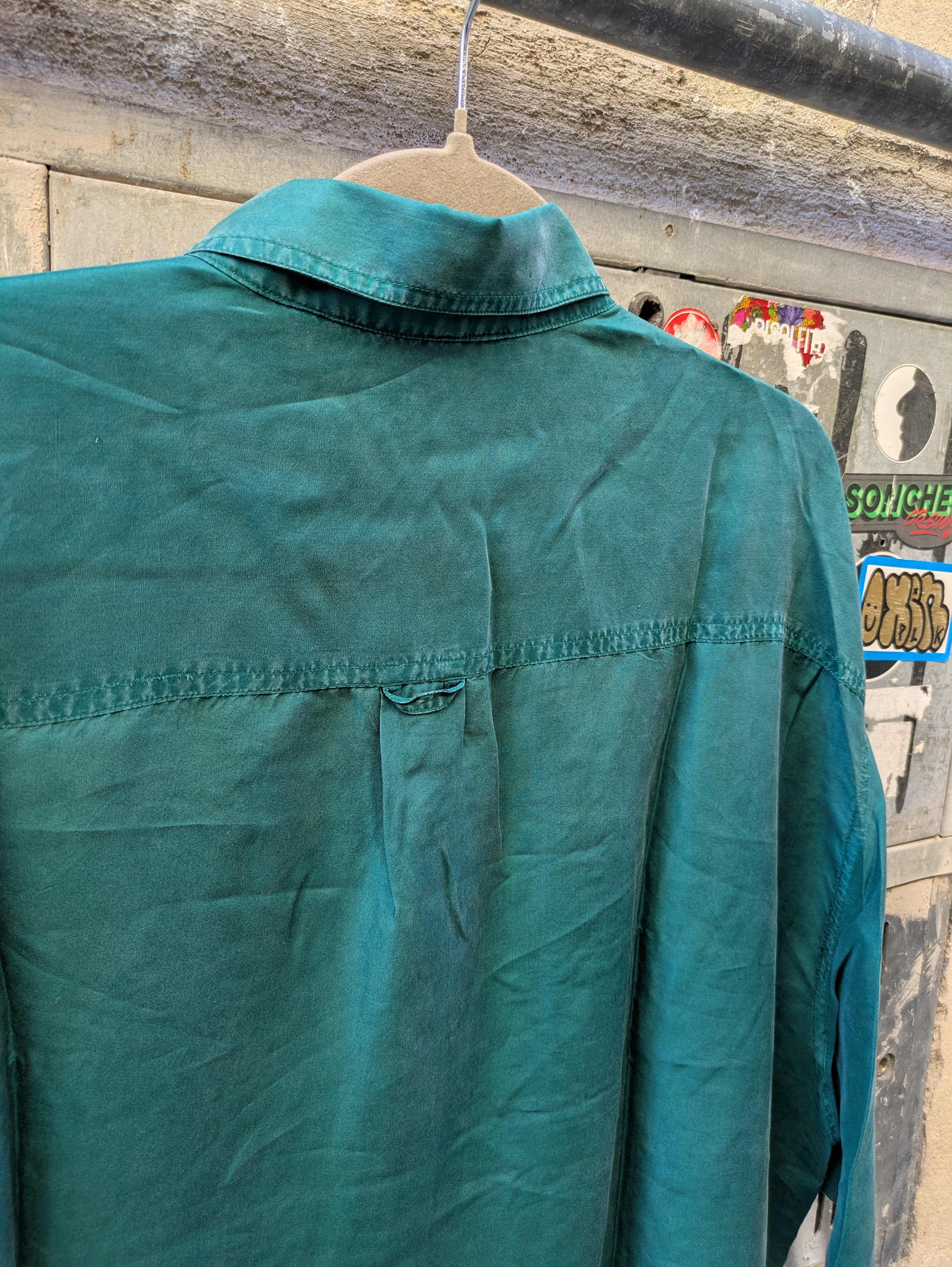 Camicia Vintage in seta 90s XL