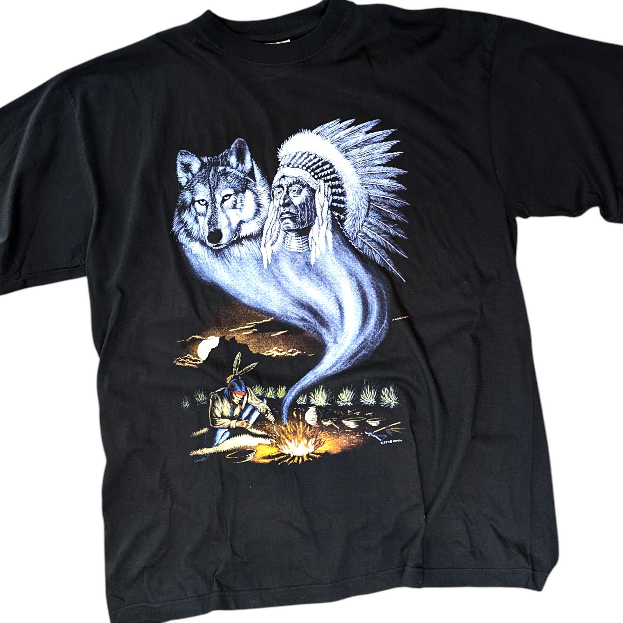 T-Shirt Vintage 90s Indiano XXL