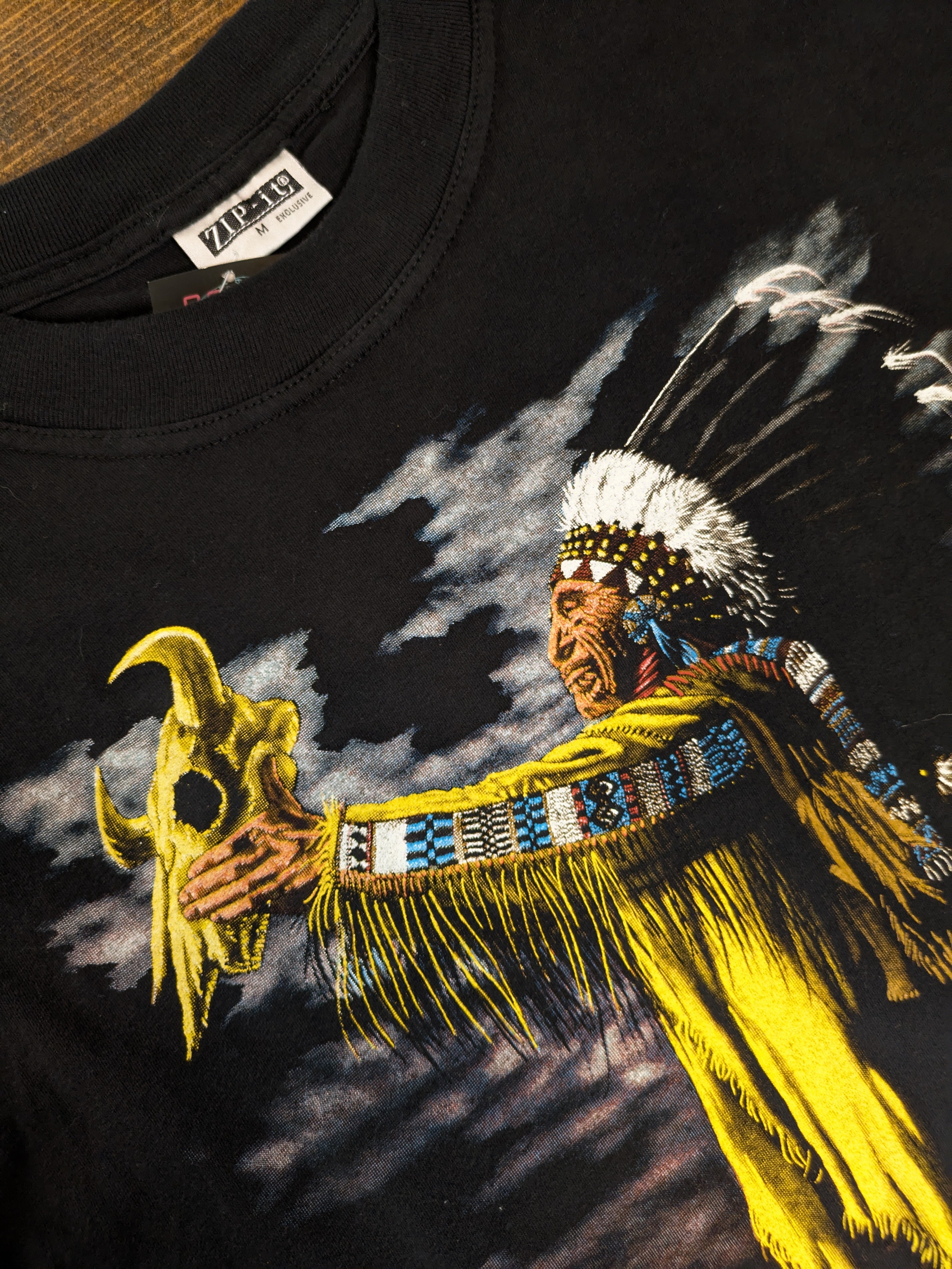 T-Shirt Vintage Indiano 90s M