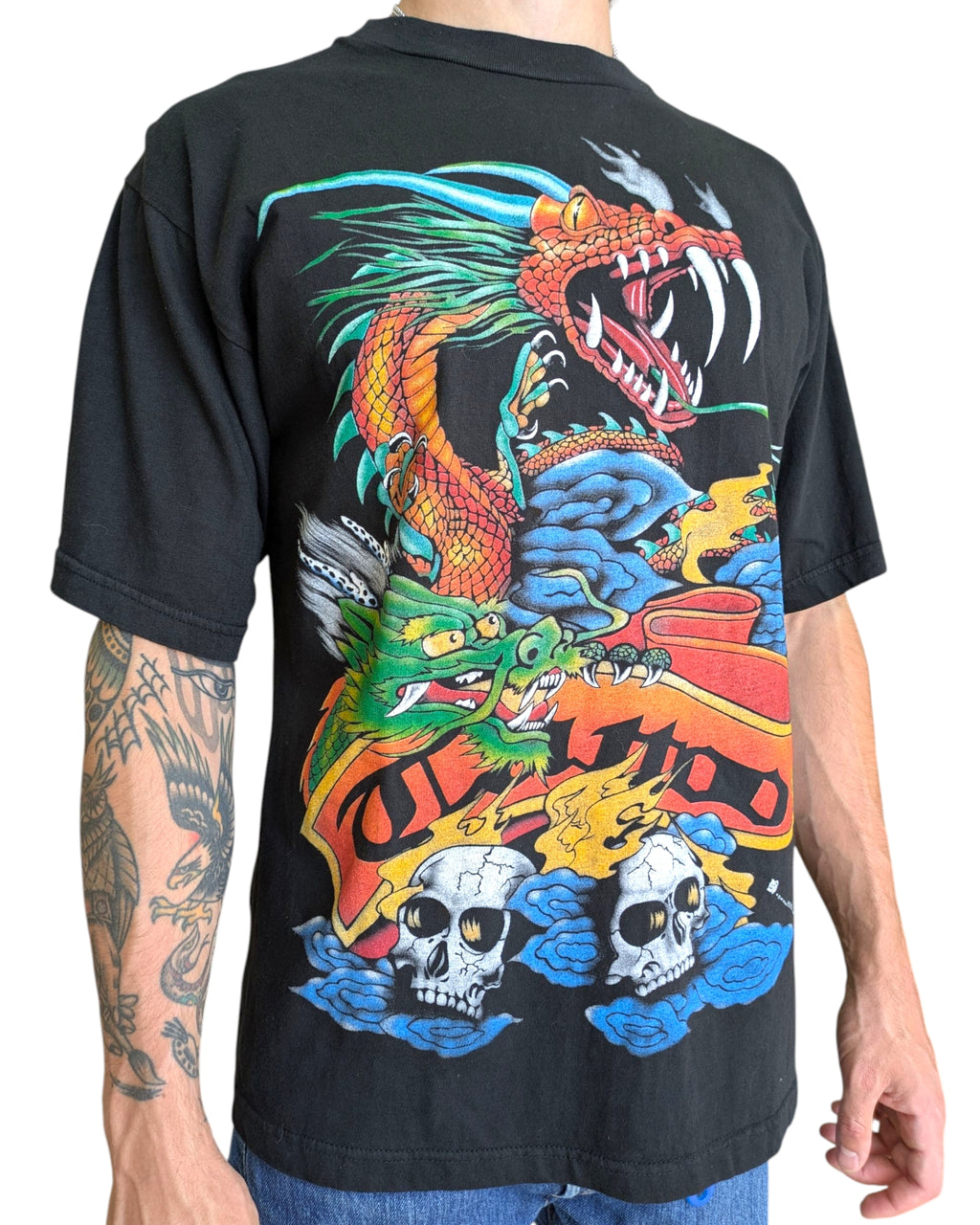 T-Shirt Vintage Ruwishda Japanese Tattoo L