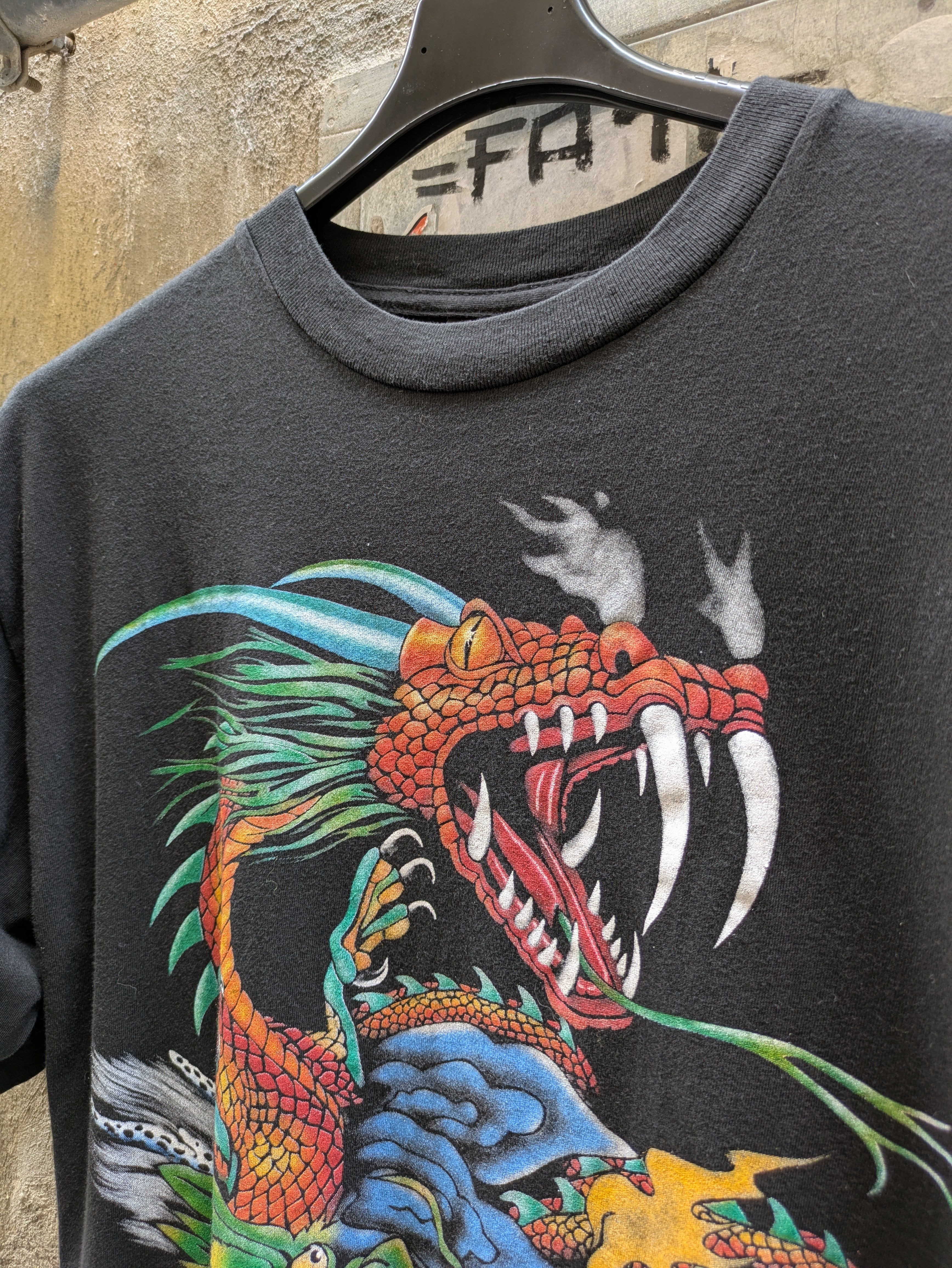 T-Shirt Vintage Ruwishda Japanese Tattoo L