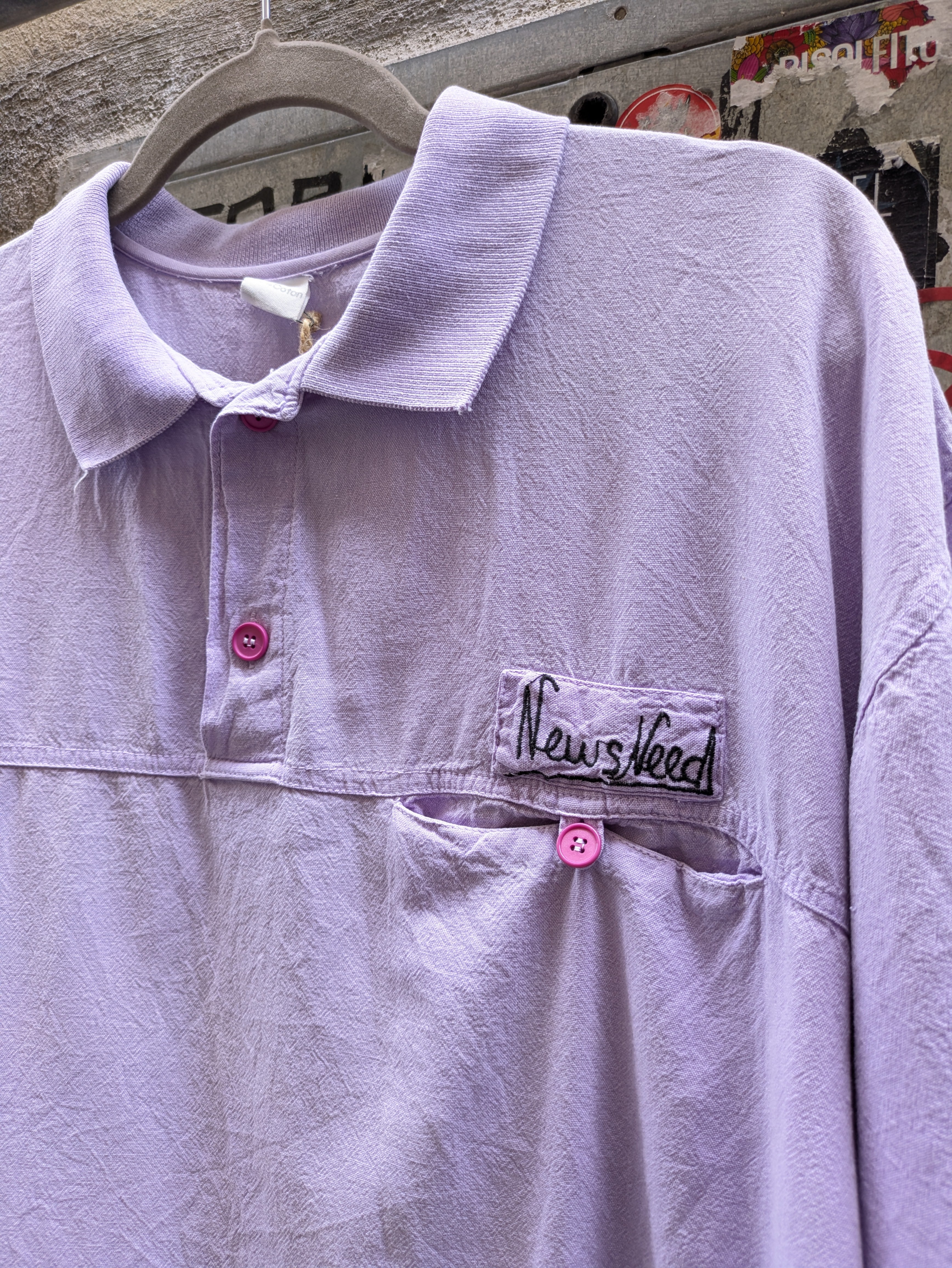 Polo lilla anni 80/90 XL