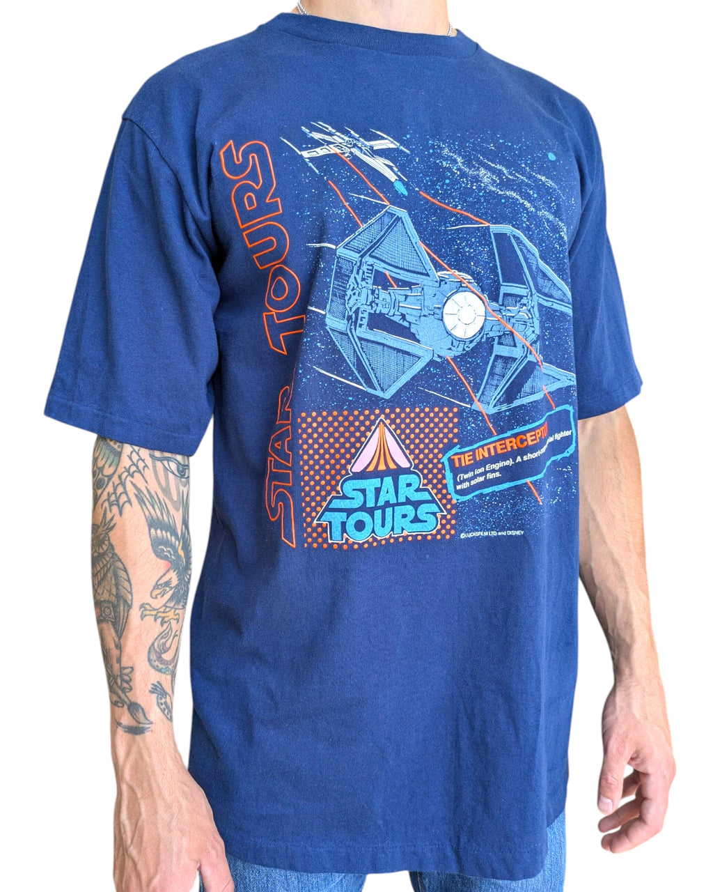 T-shirt Vintage Star Tours Disney L