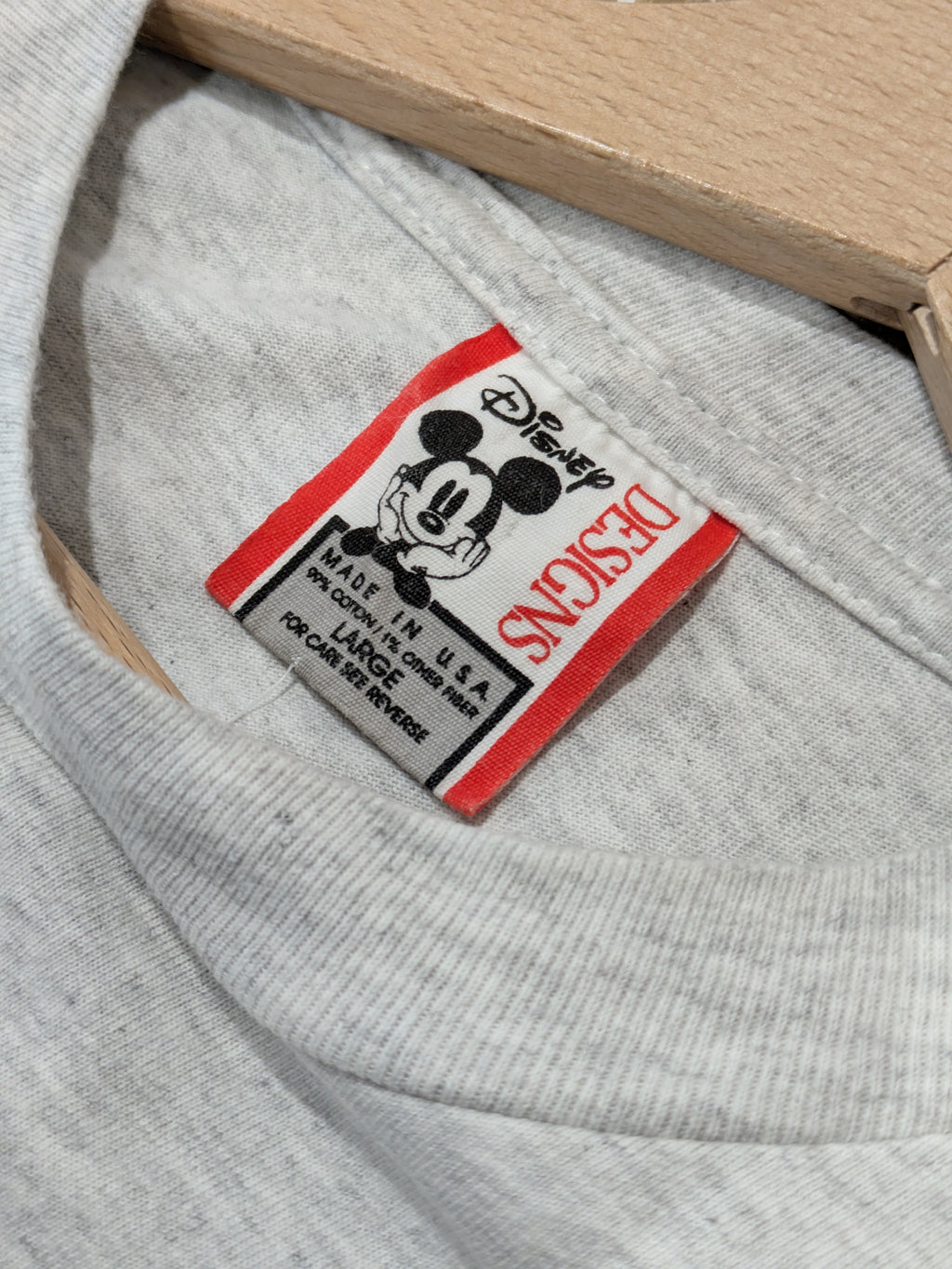 T-Shirt Vintage Walt Disney World Mickey Mouse L